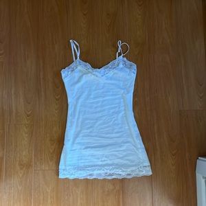 white lace cami